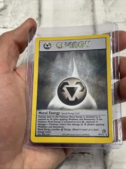 Pokemon Metal Energy 19/111 Holo Rare Neo Genesis Pokemon TCG Vintage MP Card - Image 2