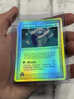 Pokemon Card Team Aqua Technical Machine 01 Team Magma vs 79/95 Reverse Holo LP - Image 2