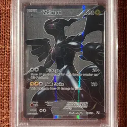 Zekrom 114/114 Full Art Holo Black & White Pokemon Card PSA 8 - Image 2