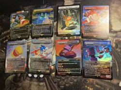 Magic The Gathering Secret Lair x Sonic Turbo Gear Foil Opened /w Bonus Card - Image 1