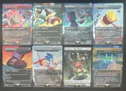 Magic The Gathering Secret Lair x Sonic Turbo Gear Foil Opened /w Bonus Card - Image 1