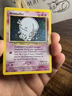 Wobbuffet 16/75 Holo Rare Neo Discovery Pokemon Card WOTC Unlimited LP TCG - Image 3