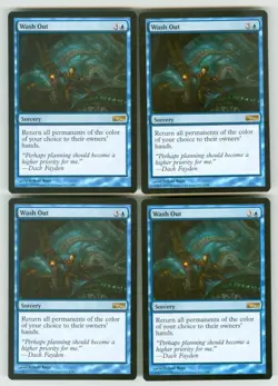 MTG Wash Out IDW Media Promo x 4 NM Never Played Play Set Free Ship! - Image 1