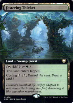 MTG Festering Thicket (Extended Art) (41) | NM | Cmd: Edge of Eternities (EOC) - Image 1