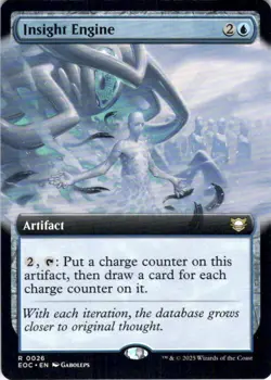 MTG Insight Engine (Extended Art) (26) | NM | Cmd: Edge of Eternities (EOC) - Image 1