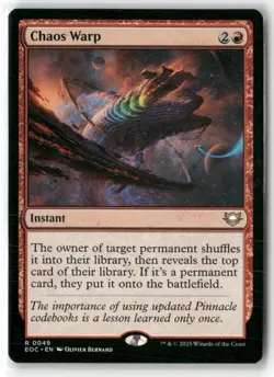 Chaos Warp Commander: Edge of Eternities Regular Magic MTG NM - Image 1