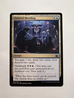 Faithful Mending - MTG Innistrad: Midnight Hunt - NM - Image 1
