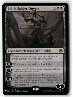 Lolth, The Spider Queen AFR The List MTG NM - Image 1