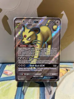 Persian GX - 207/214 - Pokemon Unbroken Bonds Sun Moon Full Art Rare Card NM - Image 1