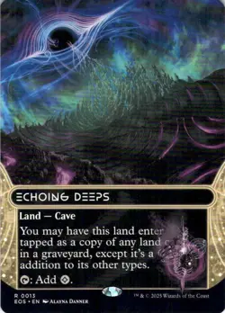 MTG Echoing Deeps (Borderless) (13) | NM | Edge of Eternities (EOE) - Image 1