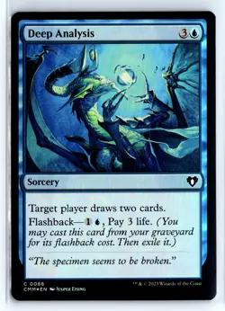 FOIL Deep Analysis Commander Masters Common - MTG Magic the Gathering Card - Image 1
