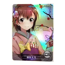 Goddess Story Rainbow Edition NSWY Waifu Card CR 013 - Railgun Mikoto Misaka - Image 1