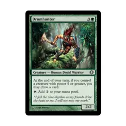 WOTC MtG Shards of Alara Drumhunter (U) (Foil) NM - Image 1