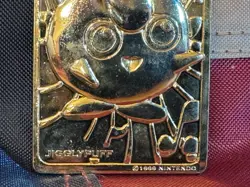 Pokemon 23k Gold Plated Jiggly Puff Trading Card Burger King 1999 Limited !! - Image 2