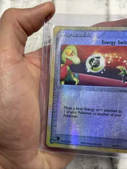 Pokemon Energy Switch Reverse Holo 82/109 Pokemon Ruby & Sapphire MP Vintage TCG - Image 3