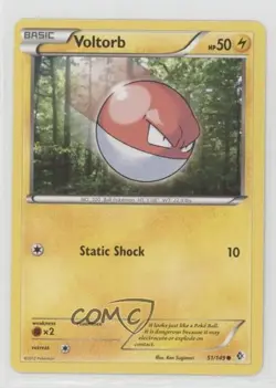 Voltorb Pokemon Black & White Boundaries Crossed #51 1bu3 - Image 1