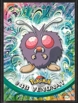 Venonat #48 Pokemon 1999 Topps TV Animation Edition Series 1 Blue Logo - Image 1