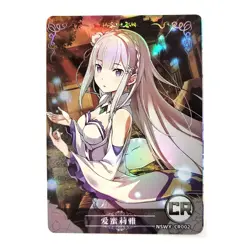 Goddess Story Rainbow Edition NSWY Waifu Card CR 002 - Re Zero Emilia - Image 1