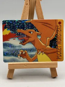 Pokemon 1995 Vending Prism Firework Holo Sticker 33 31 Charizard Vaporeon - Image 1