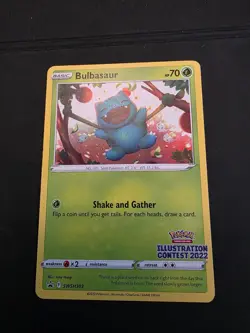 Illustration Contest 2022 Pokemon Bulbasaur Arcanine Greninja NM - Image 2