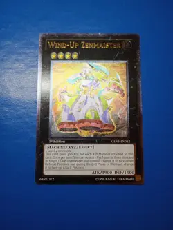 VLP 1st Ed Wind-Up Zenmaister GENF-EN042 Ultimate rare Yugioh! - Image 1