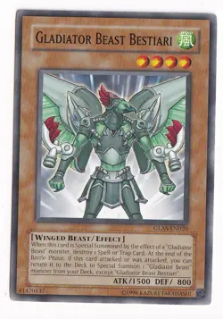 Yugioh Gladiator Beast Bestiari GLAS-EN020 Common Unl Ed NM - Image 1