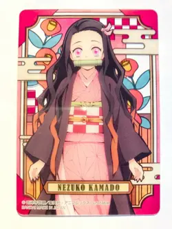 Nezuko Demon Slayer Stained glass card Kimetsu Vrey Rare From Japan BANDAI F/S - Image 1