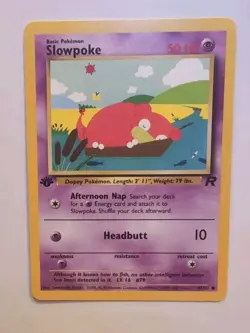 Slowpoke 67/82 Team Rocket First Edition Pokemon Card - Image 1