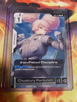 Iron-Fisted Discipline (GD01-119) (NM) - Gundam Card Game - Newtype Rising (ENG) - Image 1