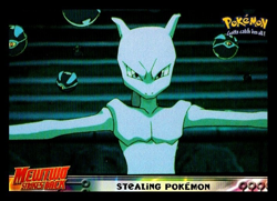 1998 Topps Pokemon Mewtwo Strikes Back Card #27- "Stealing Pokemon" - Image 1