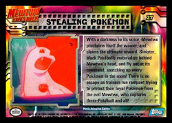 1998 Topps Pokemon Mewtwo Strikes Back Card #27- "Stealing Pokemon" - Image 2