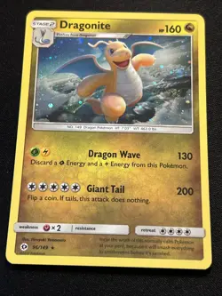 Dragonite 96/149 Sun & Moon 2017 COSMOS HOLO RARE Pokemon TCG Card - NM - Image 1