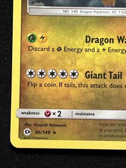 Dragonite 96/149 Sun & Moon 2017 COSMOS HOLO RARE Pokemon TCG Card - NM - Image 3