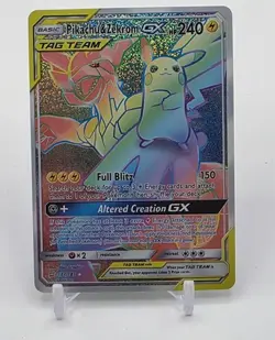 Custom SPARKLING HOLO PIKACHU GX Card Pokemon Card READ DESCRIPTION BELOW - Image 1