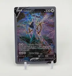 Custom SPARKLING HOLO ARCEUS V Card ARCEUS Pokemon Card READ DESCRIPTION BELOW - Image 1