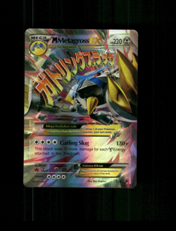 Unofficial Custom Holo Metagross EX Card Metagross Card READ DESCRIPTION BELOW - Image 1