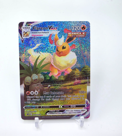 Custom SPARKLING HOLO FLAREON VMAX Card Pokemon Card READ DESCRIPTION BELOW - Image 1