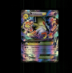 Unofficial Custom Holo ALAKAZAM EX Card ALAKAZAM Card READ DESCRIPTION BELOW - Image 1