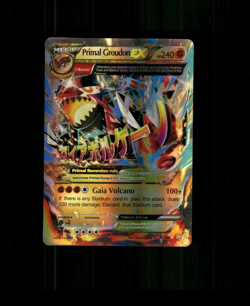 Unofficial Custom Holo Primal Groudon Card Groudon Card READ DESCRIPTION BELOW - Image 1