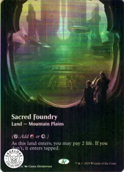 MTG Sacred Foundry (Borderless) (282) | Foil | Edge of Eternities (EOE) IN HAND - Image 1