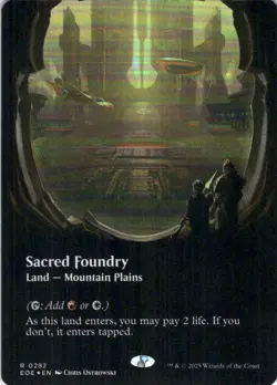 MTG Sacred Foundry (Borderless) (282) | Foil | Edge of Eternities (EOE) IN HAND - Image 2