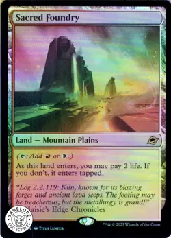 MTG Sacred Foundry (256) | NM Foil | Edge of Eternities (EOE) IN HAND - Image 1