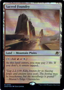 MTG Sacred Foundry (256) | NM Foil | Edge of Eternities (EOE) IN HAND - Image 2