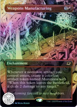 MTG Weapons Manufacturing (Borderless) (311) | Foil | Edge of Eternities (EOE) - Image 1
