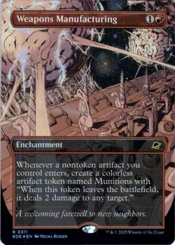 MTG Weapons Manufacturing (Borderless) (311) | Foil | Edge of Eternities (EOE) - Image 2