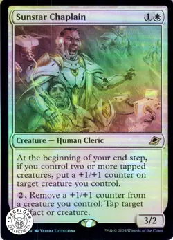 MTG Sunstar Chaplain (40) | NM Foil | Edge of Eternities (EOE) - Image 1