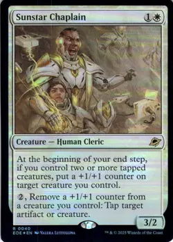 MTG Sunstar Chaplain (40) | NM Foil | Edge of Eternities (EOE) - Image 2