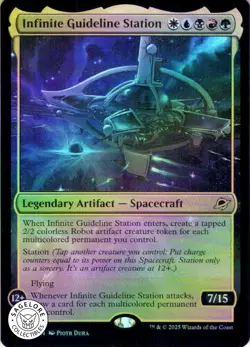 MTG Infinite Guideline Station (219) | Foil | Edge of Eternities (EOE) - Image 1