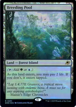 MTG Breeding Pool (251) | NM Foil | Edge of Eternities (EOE) IN HAND - Image 2