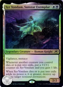 MTG Syr Vondam, Sunstar Exemplar (231) | Foil | Edge of Eternities (EOE) - Image 1